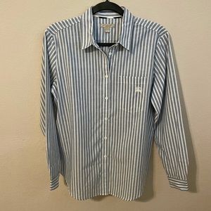NWOT BURBERRY STRIPED BLOUSE SZ MEDIUM